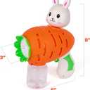 2 x ArtCreativity Bunny Bubble Gun  Fun Carrot-Shaped Easter Bubbles Toy with 100ml Solution  Perfect Easter Stuffers for Kids, Toddler Boy Basket Stuffers, and Bubble Play for Boys & Girls (8 inches x 3 inches x 6 inches)
