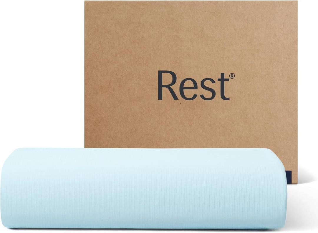 REST Evercool+ Top Sheet, Full/Queen Size, Light Blue, 93"X108" (1 Flat Sheet only) REST Evercool+ Top Sheet, Full/Queen Size, Light Blue, 93"X108" (1 Flat Sheet only)