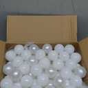 GOGOSO Ball Pit Balls for Toddlers Kids Plastic Balls for Ball-Pit Playpen Pool Baby Pastel BPA-Free Non Toxic Pastel Crush Proof Bal White+Pearl White 100pcs