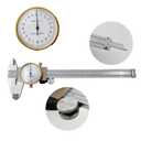 Dial Calipers 15 cm, 0.02 mm Accuracy Stainless Steel Vernier Caliper Imperial Caliper Shockproof Metric Measuring Tool