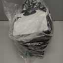 TKSBAG 50 PCS Small White Black Gift Bags with Handles, 6.43.15.1 Inch Thank You Bags with Bow Ribbon for Baby Shower, Bridal Shower, Wedding, Party Favors, Valentine