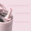 HydroJug Sport - Stainless Steel Tumbler with Straw, Vacuum Insulated, 20oz Leakproof Water Bottle, Ergonomic Design, Reusable, Dishwasher Safe, Rubber Base, Durable for Gym or Outdoors, Pink Sand