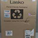 Lasko Oscillating Cyclone Pedestal Fan, Adjustable Height, Timer, Remote Control, 3 Speeds, for Bedroom, Living Room, Home Office, 18", Black, 1843