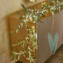 Birchlitland Lighted Olive Garland Battery Operated with Timer 6FT 96 LED Fairy Lights, Faux Vine with Lights for Mantel Fireplace Wall Patio Wedding and Holiday Decor