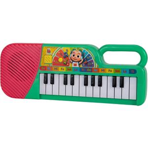 CoComelon First Act Musical Keyboard, 23 Keys; Music and ABC Songs Pre-Recorded, Educational Music Toys, Carry N Go Handle