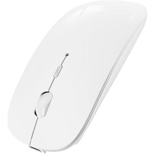 SUNGI Bluetooth Mouse for Laptop/MacBook/iPad/Android PC,Rechargable Quiet Slim Wireless Mice Compatible with Windows/Linux/Tablet,White