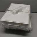 CTSNSLH 4 Tier Plastic Storage Bins and Boxes Organizer - Stackable with Lids for Bedroom, Living Room, Office - Foldable Containers (White)