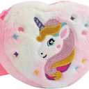 Kids Crossbody Bag Girls Crossbody Bag, Plush Unicorn Bag Unicorn Purses for Girls, Little Girls Purse (Multicolor-pink)