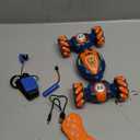 Gesture Sensing RC Stunt Car - Boys Girls Toys Age 6-8-12, 4WD Hand Controlled Remote Control Twist Car with Light & Music, Cool Birthday presents and Ideas Gifts for Kids Age 6 7 8 9 10 11 12 Years Old (Blue Orange)