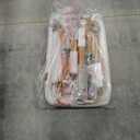 Baby Bassinet Bedside Sleeper, 3-in-1 Rocking Bassinet for Baby with 6-Level Height Adjustable, 4 Wheels & Breathable Mesh Walls, Portable Bedside Bassinet with Mattress for Newborn