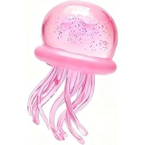 Jellyfish Squeeze Toys, Malt Sugar Balls , Sensory Toy with a Super Solid Squish for Adult, Squishy Ultra Squishy and Moldable Slow Rise (Pink)
