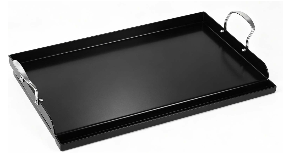 QuliMetal 25 x 16 Inch NanoCeramic Cast Iron Griddle for Gas Grills