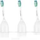 Philips Sonicare Genuine E-Series Replacement Toothbrush Heads, 3 Brush Heads, White, HX7023/64