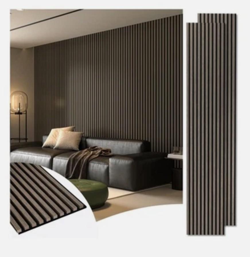 Art3d 2-Pack 108" x 12" Acoustic Wood Panels for Wall, Soundproof Wood Slat Panel