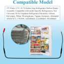 242044020 242044008 Refrigerator Defrost Heater Kit Fit for Frigidaire Refrigerator Electrolux,Gibson,Kelvinator,White,Westinghouse,Tappan,Kenmore,AP4567873,PS3408665,1792999,AH3408665,EA3408665, 1 Pc