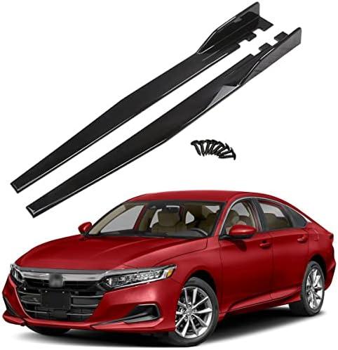 Side Skirt Compatible with 2018 2019 2020 2021 2022 Accord 46" Side Skirt Extension Rocker Panel Splitter Gloss Black