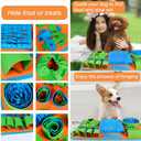Vivifying Snuffle Mat for Dogs, Interactive Dog Puzzle Toy for Boredom and Mental Stimulation, Enrichment Feeding Game Sniff Mat Helps Slow Eating and Keep Busy