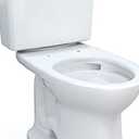 TOTO Drake Two-Piece Elongated 1.6 GPF TORNADO FLUSH Toilet with CEFIONTECT, Cotton White - CST776CSG#01