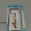 Case Compatible with iPhone 17 Pro, Girl Hybrid 2-Layer Hard Shell + Silicone Protective Case -Scratch-Resistant Shockproof - Colorful Stripes A Monkey Eating Ice Cream