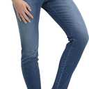 No nonsense Women's Frayed Edge Denim Leggings (Large)