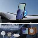 ASAPDOS Genuine Leather Folio Magnetic Case for Samsung Galaxy Z Flip 7 [Compatible with MagSafe],Built-in Screen Protector and Thin Slim Protective Case Cover Brown