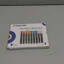 maxtek Neon Dry Erase Markers for Glass,Window Markers for Dry Erase Board,Chalkboard,LED Note Board,Acrylic Refrigerator Calendar,Bullet Tip,Low Odor,Assorted Colors,9 Count