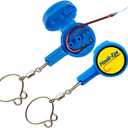 HOOK-EZE Fishing Knot Tying Tool | Protect from Fish Hooks | Tie Fishing Knots Easily | Cool Gadgets for Fishermen | Ice Fly Fishing | Fishing Accessories for Beginner Anglers | Nail Knot Tool (Blue)