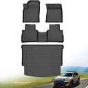 Hutisya-Floor Mats & Cargo Liner Set Fit for 2021-2026 Nissan Rogue | S | SV | SL | Platinum (Not Sport) All Weather Protection Anti-Slip & Durable TPE Full Set Liners Automotive Accessories-Black