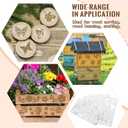 Lewtemi 6 Pcs Mixed Metal Stencil Wood Stencil Templates Stencils for Journaling Burning Stencils for Wood Carving Drawing Engraving Scrapbooking Journal Craft DIY(Plant Style)