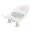 Baby Bath Support, Infant Non Slip Bath Support Tub, Bath Net Baby Bath Tub Lying Support Bracket Bath Sling Mesh for Newborn Boys Girls to Toddler (White)