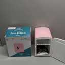 Iceblue Mini Fridge, Retro 4 Liter /6 Cans Mini Skincare Fridge, AC Plug & 12V Car Charger Mini Makeup Fridge, Compact & Portable 4A Cooling Tiny Fridge for Bedroom, Car, Office, Dorm, Gift - Pink