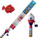 Kid Casters: Youth 29.5" Fishing Poles | Small & Easy to Use | Spincast Reel w/ 3:1:1 Gear Ratio | (Pre-spooled w/ 6-Pound line, Incl. Casting Plug)