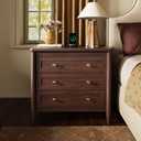 Huuger 27''H Tall Nightstands Set of 2, Hidden Charging Station, 27.6" H x 27.6" W x 15.7" D