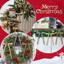 36 Pcs Khaki Velvet Bows Christmas Tree Ornaments Premade Brown Beige Vintage Velvet Ribbon Bows Neutral Ornaments for Tree Garland Wreath Indoor Xmas Decorations, Width of 3/8"