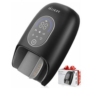 Hand Massager with 9 Modes and 4 Heating for Hot and Cold Therapy Wrist Massager for Arthritis and Carpal Tunnel Relief, Hand Massager with Heat and Compression, Mother's Day Gifts, Black