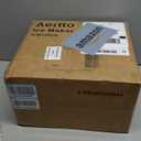 Aeitto Countertop Ice Maker Machine, 26lbs Ice in 24H, 8 Bullet Ice Cubes in 6 Mins, Self-Cleaning Portable Ice Maker with 2 Ice Sizes, Basket & Scoop for Home, Kitchen, Office, Stainless Steel