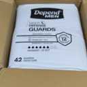 Depend Guards Incontinence Pads for Men, Overnight Absorbency, 84 Count, 
