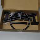 Matte Black Bathroom Accessories Set, KLJKPA 4 Pieces Bathroom Hardware Set, 24 inch Towel Bar, Towel Racks for Bathroom, Robe Towel Hooks, Toilet Paper Holder Wall Mounted