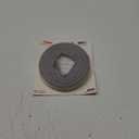 Frost King P D-Section Rubber Self-Stick Weatherseal Tape, 5/16" W, 1/4" T, 17 ft L, Grey