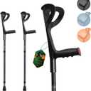 BeneCane Forearm Canes Lightweight Arm Crutch Adjustable Ergonomic Comfortable on Wrist Non Skid Rubber Tips
