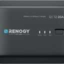 12V 20A DC-DC Battery Charger with LiFePO4 Activation, Waterproof Smart Battery Charger Compatibility with Flooded, Gel, AGM, and Lithium Batteries for RV Marine Truck All Weather