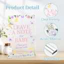 6 Pcs Baby in Bloom Wildflower Decorations  Acrylic Signs with Stand, Welcome Sign, Flower Bar, Centerpieces, Gender Reveal Decor, Bloom Bar Sign, Party Celebration Accessories