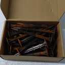 32 Pcs Garden Stakes Survey Markers Low Profile Survey Stakes Plastic Property Line Markers Anchors Spikes 6.3 Inch for Paver Landscape Fabric Lawn Edging Tarps Weed Barriers (Orange)