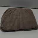 Couch Cushion Covers, Comfort Soft Magic Sofa Covers Washable Stretch Resistant Slipcovers for Sectional and L Shaped Seats Furniture Protectors for Pets (1PC Chair Cushion Cover, Brown)