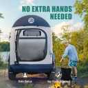 Niphean Truck Bed Tent for Camping 5ft-8ft for 2+1 People, 2 Mins Setup, Blue Gray