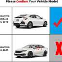 Dasbecan Window Weatherstrip Compatible with Honda Civic Hatchback Type R 2016-2019 Replaces# 72410-TEA-T01 72950-TEA-T01 72910-TEA-T01 (4PCS), Molding Trim Weather Strip Seal Belt