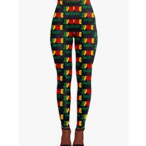 AOBUTE Womens Juneteenth Leggings LGBT Pride Legging Tights L