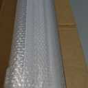 LazBlinds No Drill Zebra Blinds for Windows 33.5" W x 72" H, White