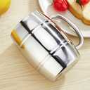 N-2 Barrel Design Double Wall Steel Beer Coffee Desk Mug,Premium Double Wall Insulated Travel Cup,Travel Tumbler Cup, 16 Ounce cup