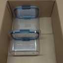 Rubbermaid Brilliance Plastic Food Storage Pantry Baking Set, 3 Containers with Lids (6 Pieces Total), BPA-Free, Clear